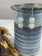 Load image into Gallery viewer, Cracked Rock Crystal Earrings