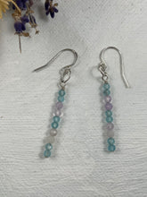 Load image into Gallery viewer, Apatite and Lavender Amethyst Earrings