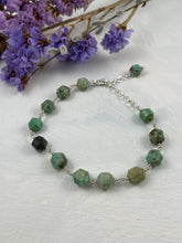 Load image into Gallery viewer, Hubei Turquoise And Silver Bracelet