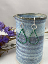 Load image into Gallery viewer, Green Teardrop Earrings