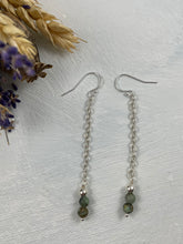 Load image into Gallery viewer, African Turquoise Dangly Earrings