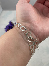 Load image into Gallery viewer, Lightweight Hammered Sterling Silver Bracelet