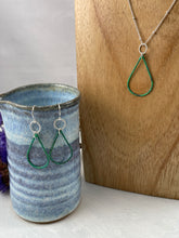 Load image into Gallery viewer, Green Teardrop Earrings