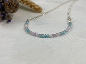 Apatite and Lavender Amethyst Necklace
