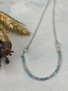 Apatite and Lavender Amethyst Necklace