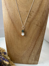 Load image into Gallery viewer, Moss Agate and White Tigers Eye Necklace