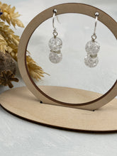 Load image into Gallery viewer, Cracked Rock Crystal Earrings