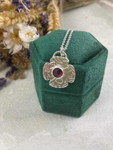 Poppy Garnet Necklace