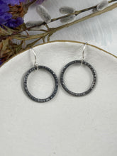 Load image into Gallery viewer, Oxidised Circles of Joy Earrings