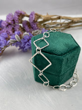 Load image into Gallery viewer, Geometric Silver Bracelet