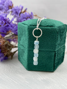 Aquamarine Cubes Necklace