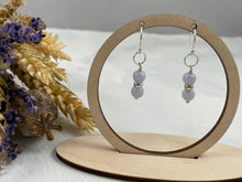 Load image into Gallery viewer, Blue Lace Agate Earrings