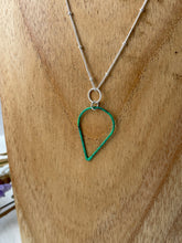 Load image into Gallery viewer, Green Teardrop Necklace