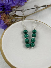 Load image into Gallery viewer, Malachite Earrings