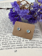 Load image into Gallery viewer, Swiss Blue Topaz Studs