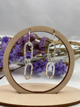 Load image into Gallery viewer, Mixed Texture Silver Earrings