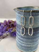 Load image into Gallery viewer, Mixed Texture Silver Earrings