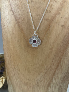 Poppy Garnet Necklace