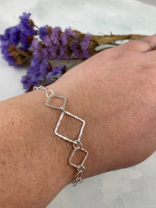 Geometric Silver Bracelet