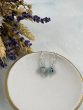 Load image into Gallery viewer, K2 Granite and Blue Crystal Earrings