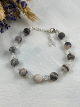 Load image into Gallery viewer, Zebra Jasper and Opalite Bracelet