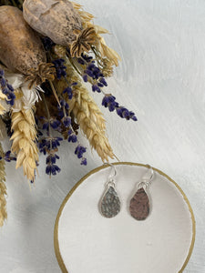 Hammered Teardrop Earrings