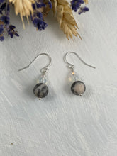 Load image into Gallery viewer, Zebra Jasper and Opalite Earrings