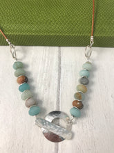 Load image into Gallery viewer, Amazonite Sterling Silver Toggle Necklace
