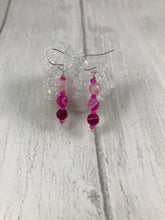 Load image into Gallery viewer, Pink Agate Earrings