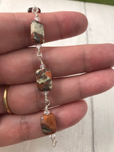 Load image into Gallery viewer, Picasso Jasper and Sterling Silver Bracelet