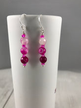 Load image into Gallery viewer, Pink Agate Earrings