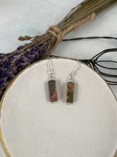 Load image into Gallery viewer, Unakite Drop Earrings