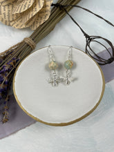 Load image into Gallery viewer, Sea Sediment Jasper and Bees Earrings