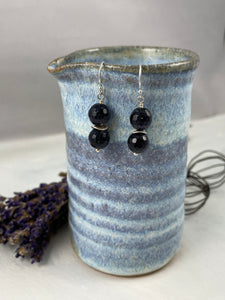 Blue Goldstone Drop Earrings