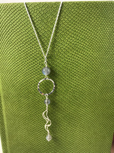 Labradorite Sea Inspired Pendant and Chain