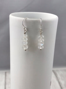 Quadruple Moonstone Earrings