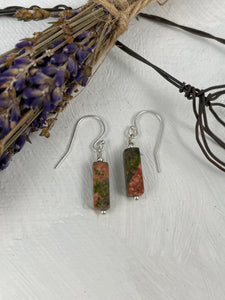 Unakite Drop Earrings