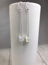 Load image into Gallery viewer, Dangly Moonstone Silver Earrings