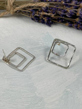 Load image into Gallery viewer, Art Deco Square Earrings