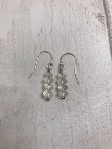 Quadruple Moonstone Earrings