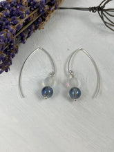 Load image into Gallery viewer, Blue Mystic Crystal and Quartz Earrings