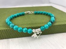 Load image into Gallery viewer, Turquoise Horse Charm Bracelet