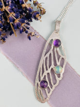 Load image into Gallery viewer, Enchanted Fairy Wing - Amethysts and Opal