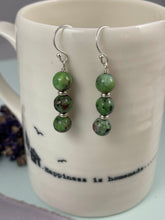 Load image into Gallery viewer, Ruby in Zoisite Earrings