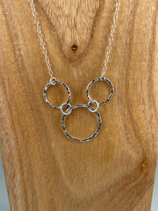 Hammered Circles Necklace