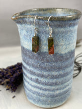 Load image into Gallery viewer, Unakite Drop Earrings