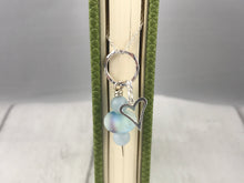 Load image into Gallery viewer, Blue Glass Heart Charm Necklace