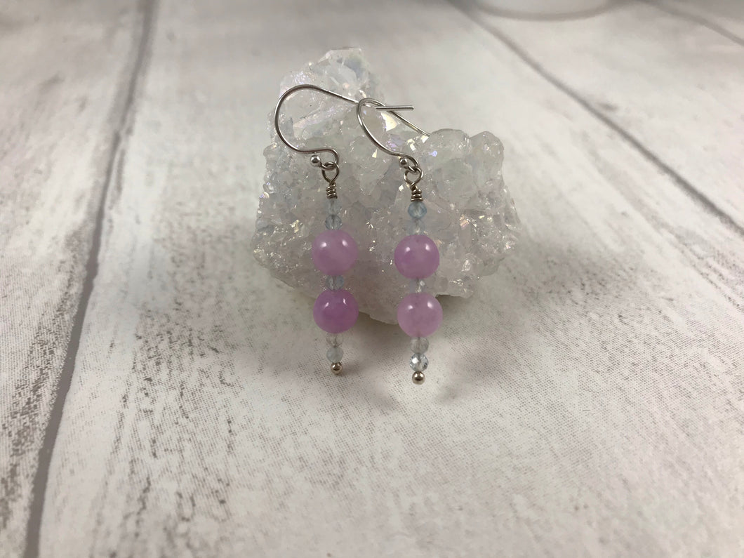 Soft Lilac Kunzite Earrings