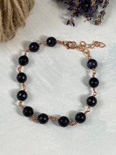 Load image into Gallery viewer, Blue Goldstone and Copper Bracelet