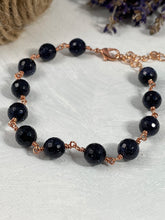 Load image into Gallery viewer, Blue Goldstone and Copper Bracelet